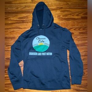 1 of 1 Bearskin Lake First Nation Navy Hoodie